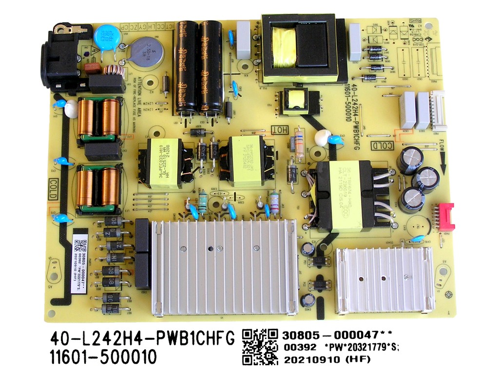 LCD modul zdroj TCL 30805-000047  / SMPS power supply board 40-L242H4-PWB1CHFG