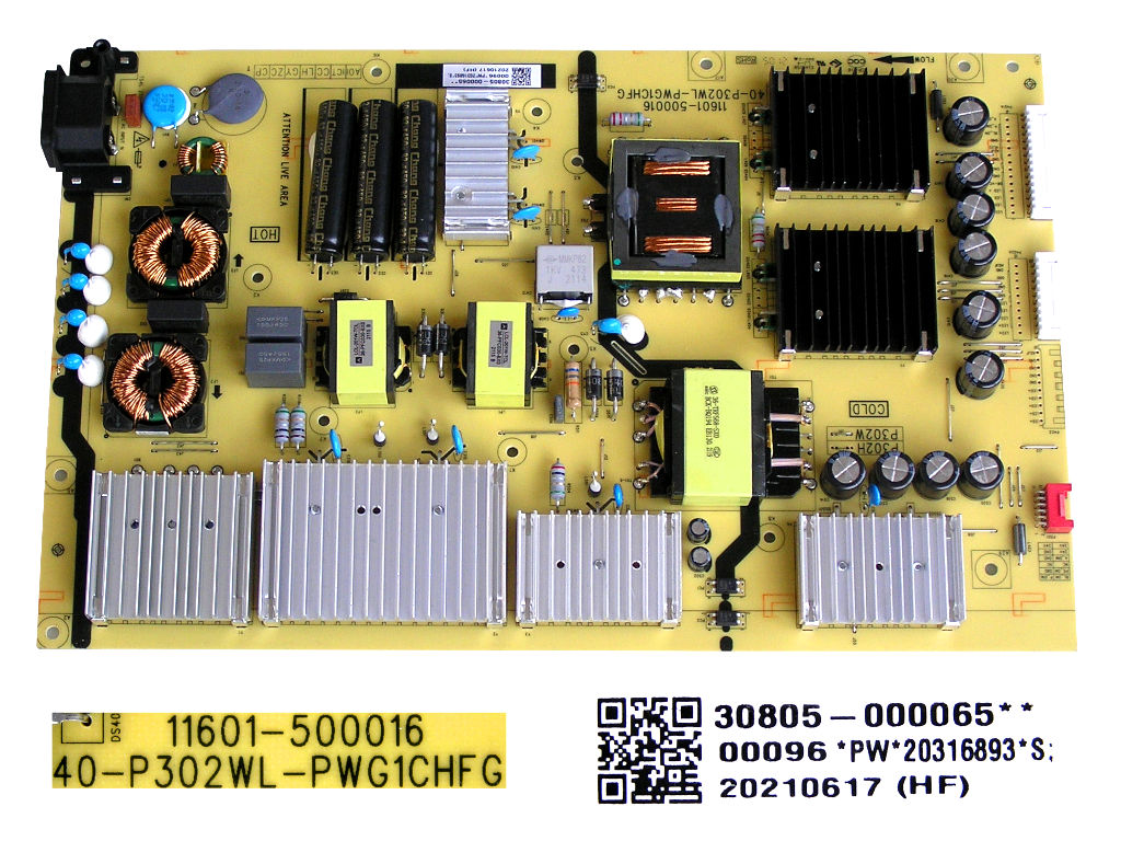 LCD modul zdroj TCL 30805-000065  / SMPS power supply board 40-P302WL-PWG1CHFG / 11601-500016