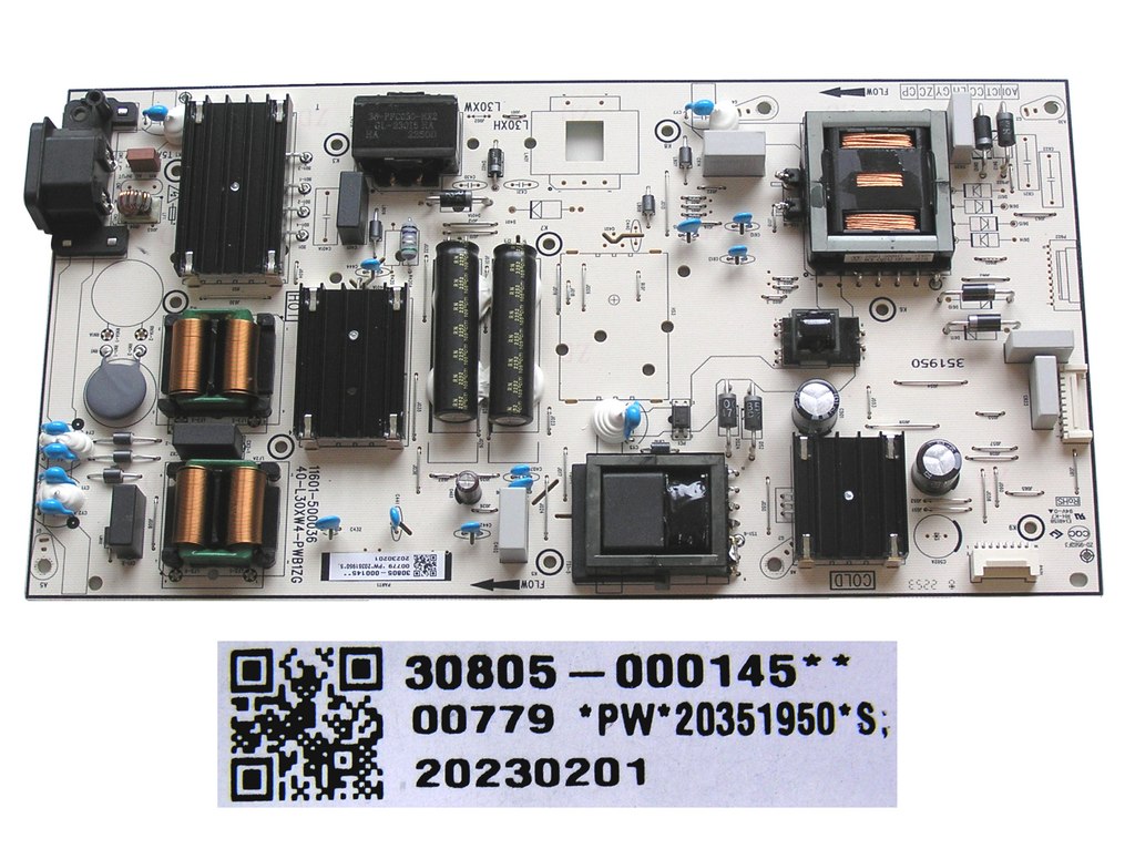 LCD modul zdroj TCL 30805-000145 / SMPS power supply board 40-L30XW4-PWB1ZG