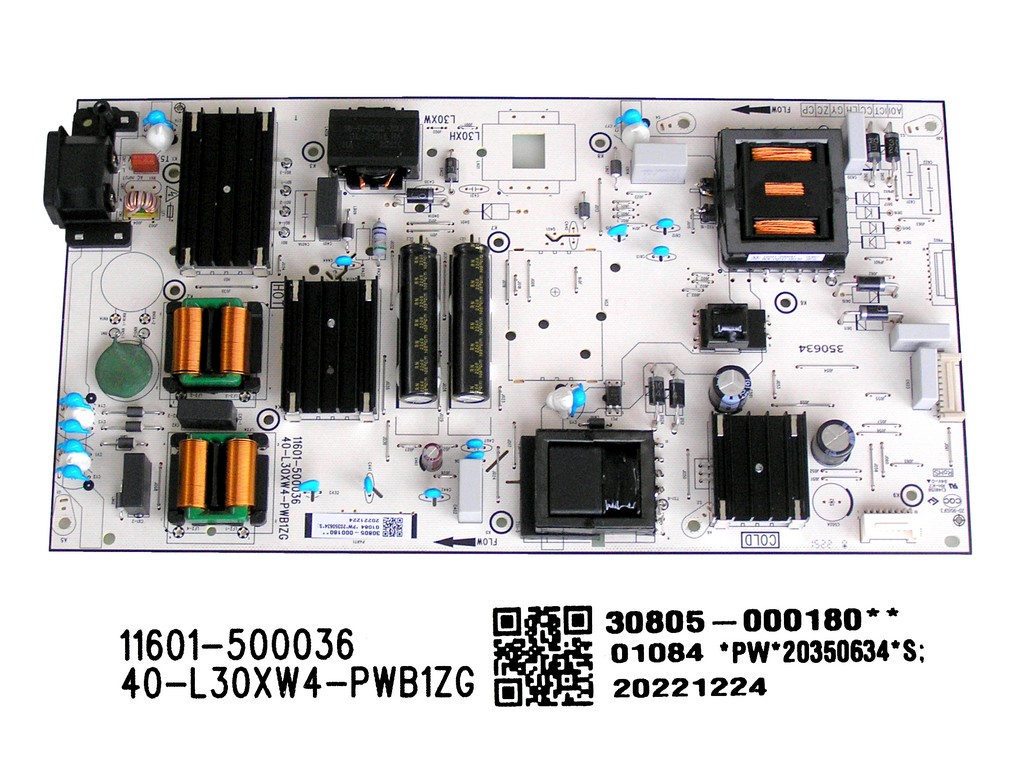 LCD modul zdroj TCL 30805-000180  / SMPS power supply board 40-L30XW4-PWB1ZG