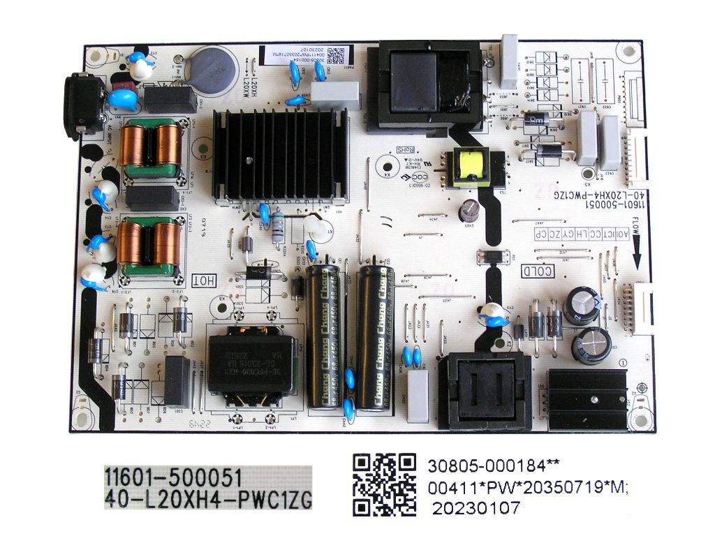 LCD modul zdroj TCL 30805-000184  / SMPS power supply board 40-L20XH4-PWC1ZG