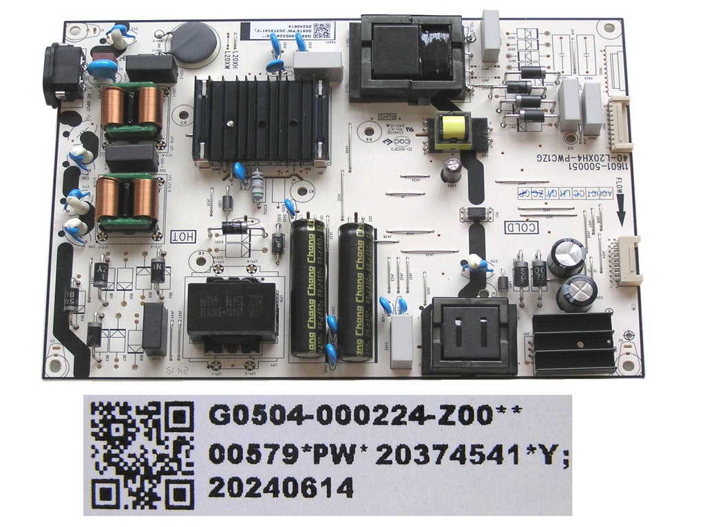 LCD modul zdroj TCL 75V6B / SMPS power supply board 40-L20XH4-PWC1ZG / G0504-000224-Z00