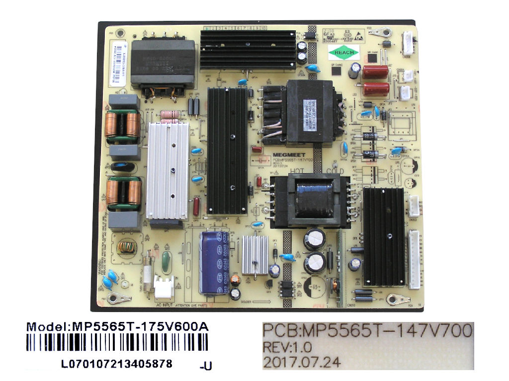 LCD modul zdroj TESLA 58E610BUS /  POWER UNIT MP5565T-147V700 / MP5565T-175V600A