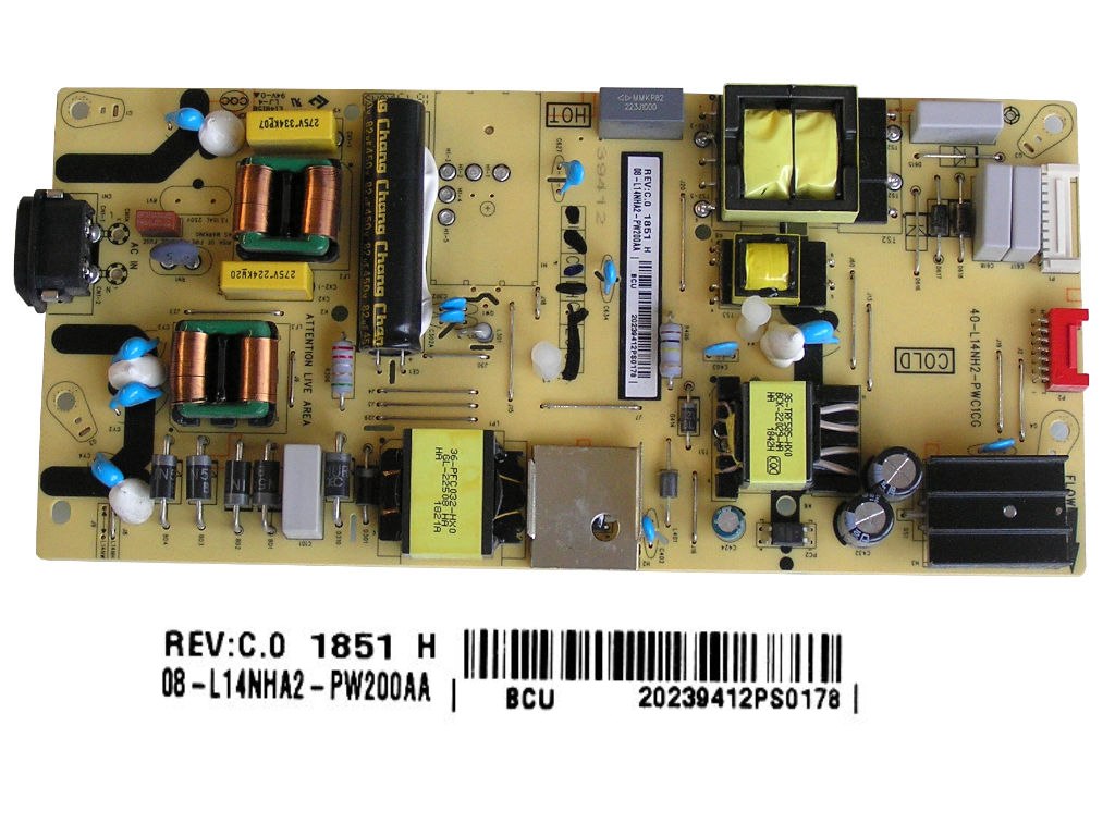 LCD modul zdroj Thomson 08-L14NHA2-PW200AA / SMPS power supply board 40-L14NH2-PWC1CG
