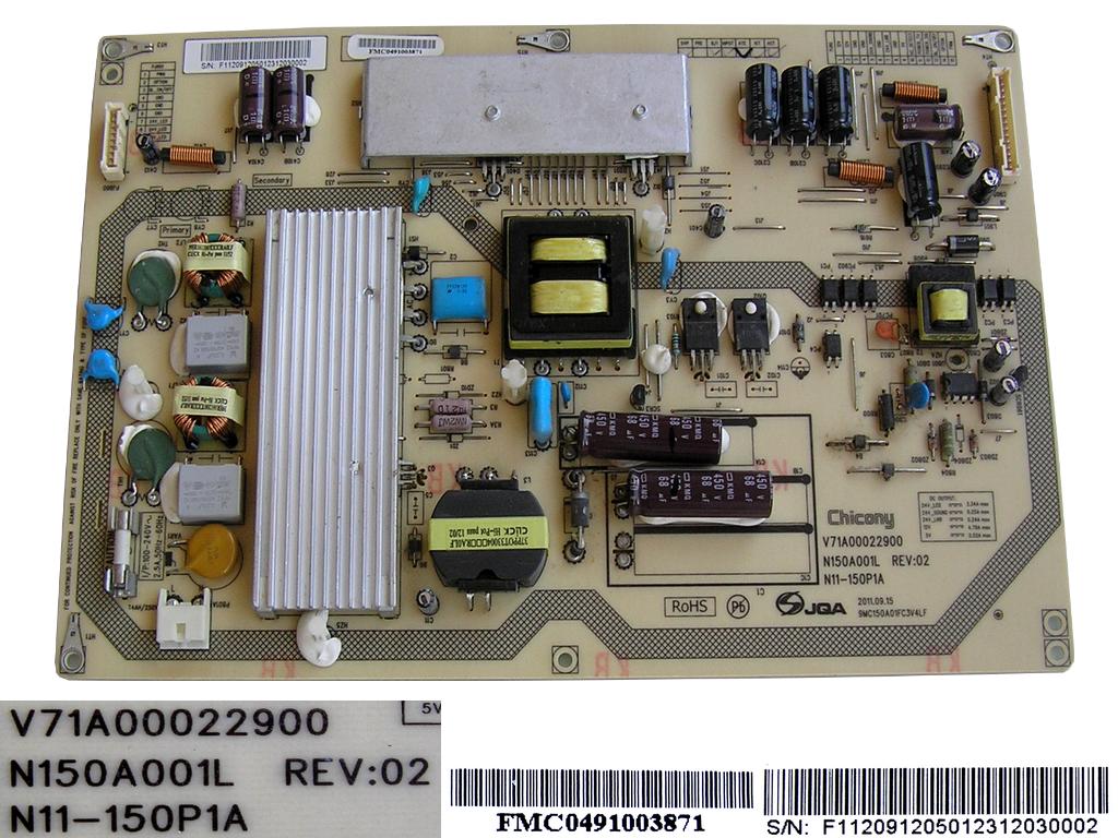 LCD modul zdroj V71A00022900 / SMPS BOARD Vestel N150A001L / N11-150P1A