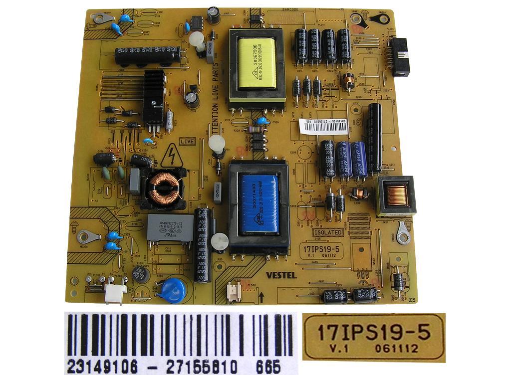 LCD modul zdroj VESTEL 23149106 / SMPS BOARD 17IPS19-5