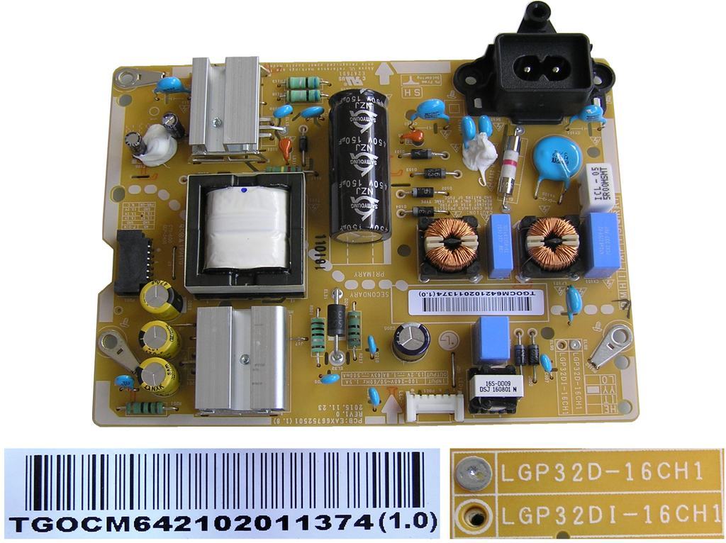 LCD modul zdroje EAY64210201 / PSU BOARD LGP32D-16CH1 / EAY64210201