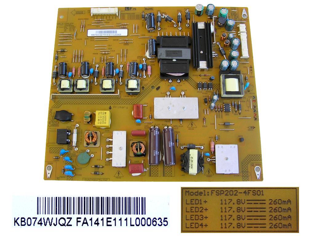 LCD modul zdroje RUNTKB074WJQZ / PSU Samsung FSP202-4FS01