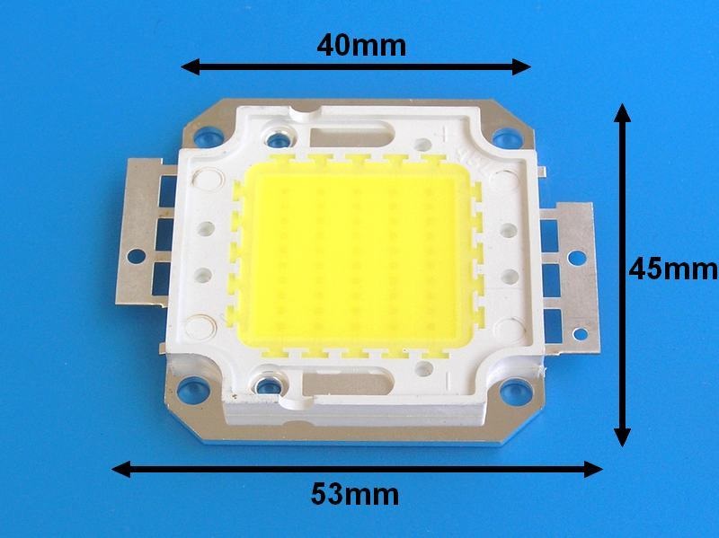 LED ČIP100W / LED dioda COB 100W / LEDCOB100W / LED CHIP 100W - neutrální bílá, varianta 1