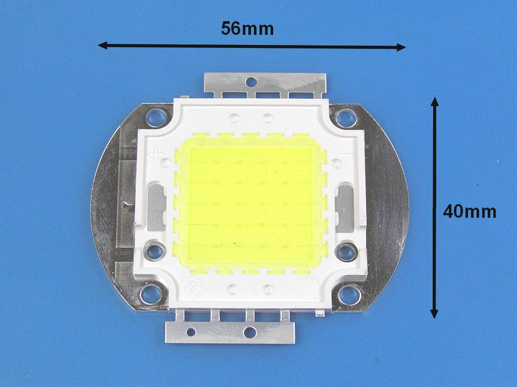 LED ČIP100W / LED dioda COB 100W / LEDCOB100W / LED CHIP 100W - neutrální bílá, varianta 2