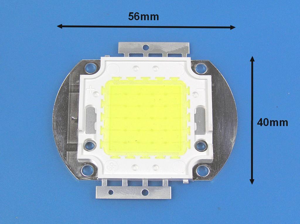 LED ČIP20W-12V / LED dioda COB 20W 12V studená bílá / LEDCOB20W/12V / LED CHIP 20W12V