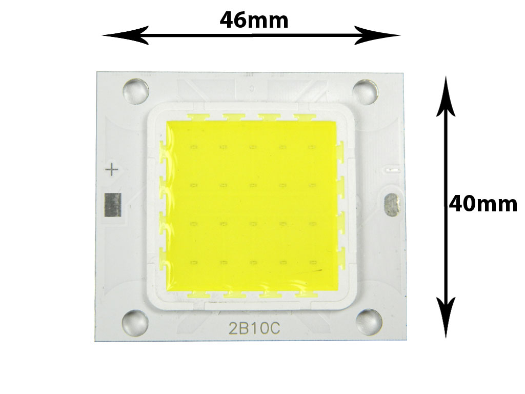 LED ČIP20W / LED dioda COB 20W / LEDCOB20W / LED CHIP 20W - studená bílá
