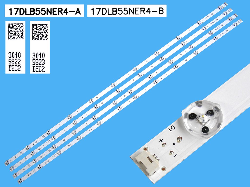 LED podsvit 1050mm sada vestel 23683797  celkem 4 pásky / LED Backlight 17DLB55NER4-A + 17DLB55NER4-B / 30105822 + 30105823