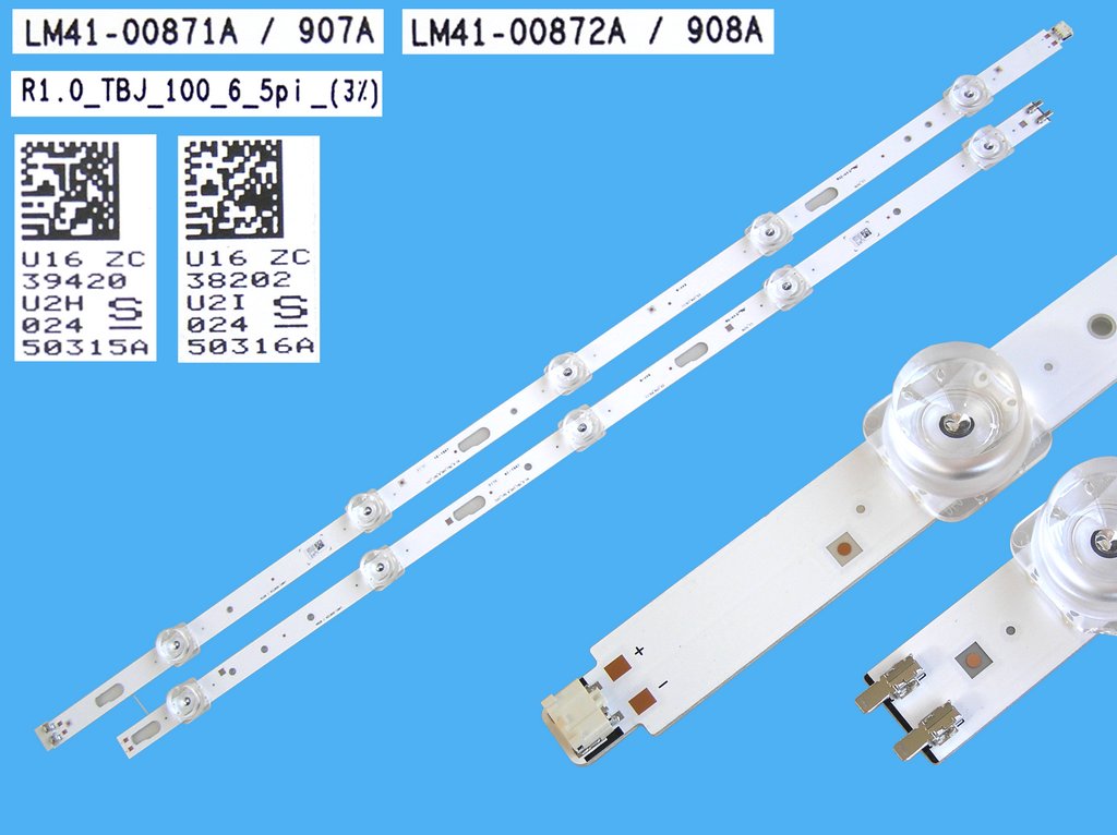 LED podsvit 1085mm sada Samsung BN96-50315A + BN96-50316A / LED Backlight 1085mm - 10 D-LED BN9650315A + BN9650316A / LM41-00871A + LM41-00872A / SVC550F53/78