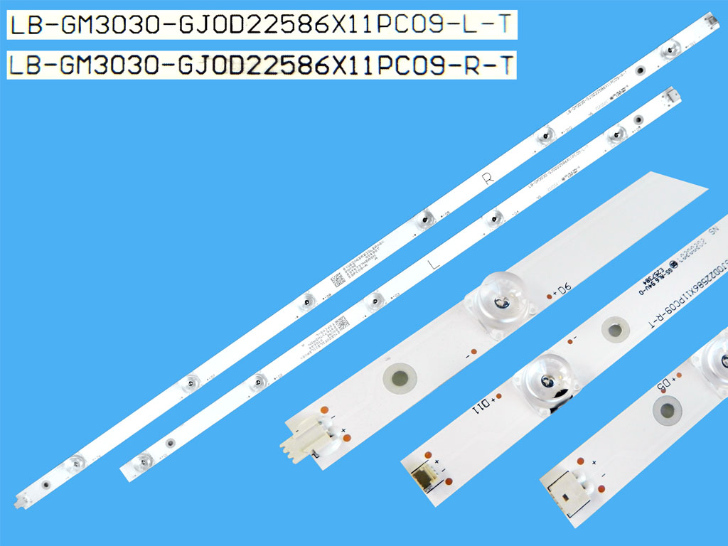 LED podsvit 1150mm sada Philips 58PC09-L + 58PC09-R / LED Backlight 1150mm - 11 D-LED 210BZ06DRB33LBR08X + 210BZ05DLB33LBR08X