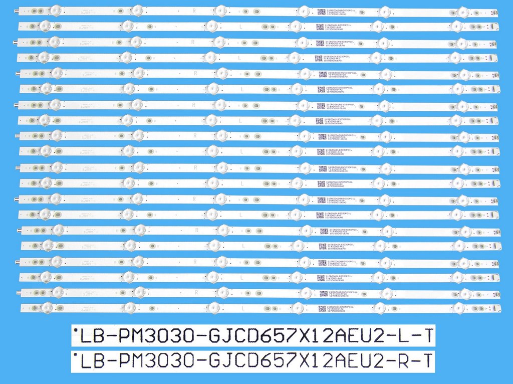 LED podsvit 1330mm sada Philips 210BZ06DLB33BP01X celkem 20 kusů / LED Backlight  LB-PM3030-GJCD657X12AEU2 / 705TLB65B338BP01X
