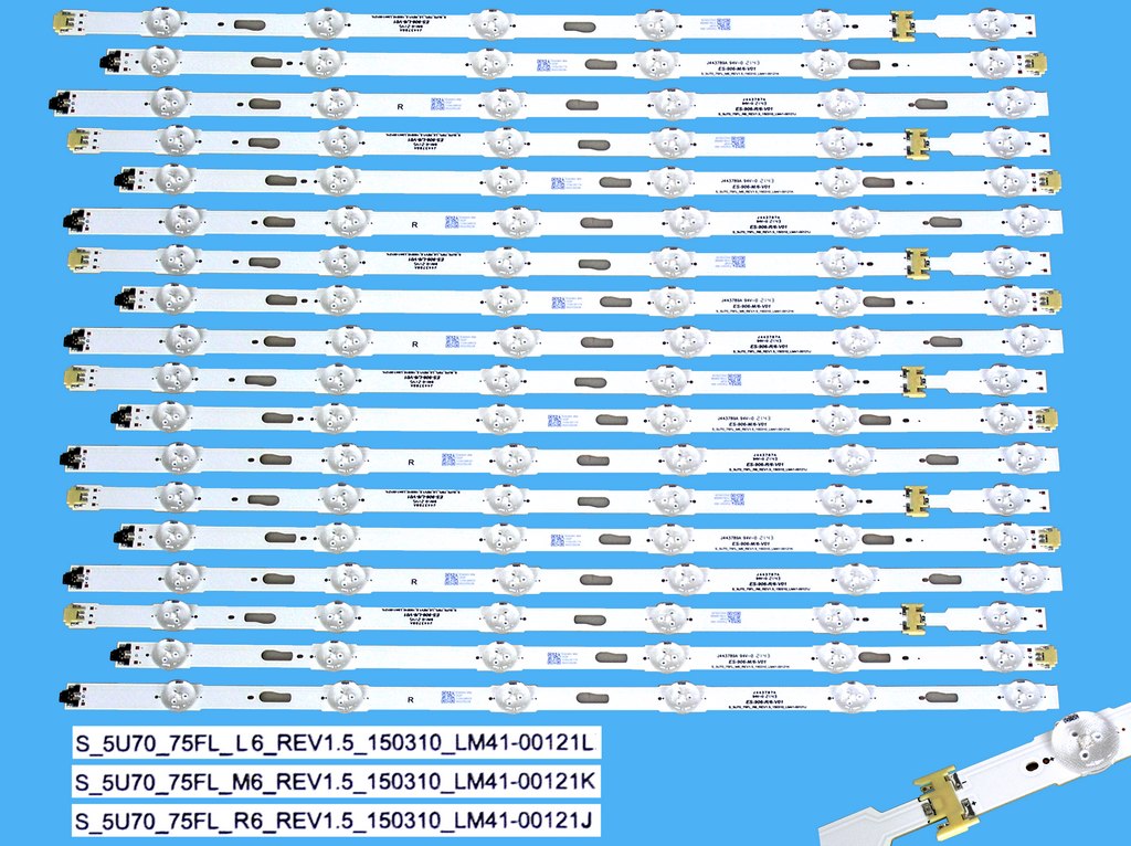 LED podsvit 1560mm sada Samsung celkem 18 pásků / LED Backlight Assy BN96-34763A + BN96-34764A + BN96-34795A/ LM41-00121J + LM41-00121K + LM41-00121K náhradní výrobce