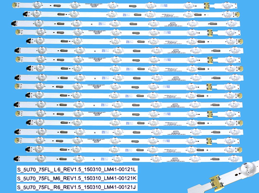 LED podsvit 1560mm sada Samsung celkem 18 pásků / LED Backlight Assy BN96-34763A + BN96-34764A + BN96-34795A/ LM41-00121J + LM41-00121K + LM41-00121K  náhradní výrobce 