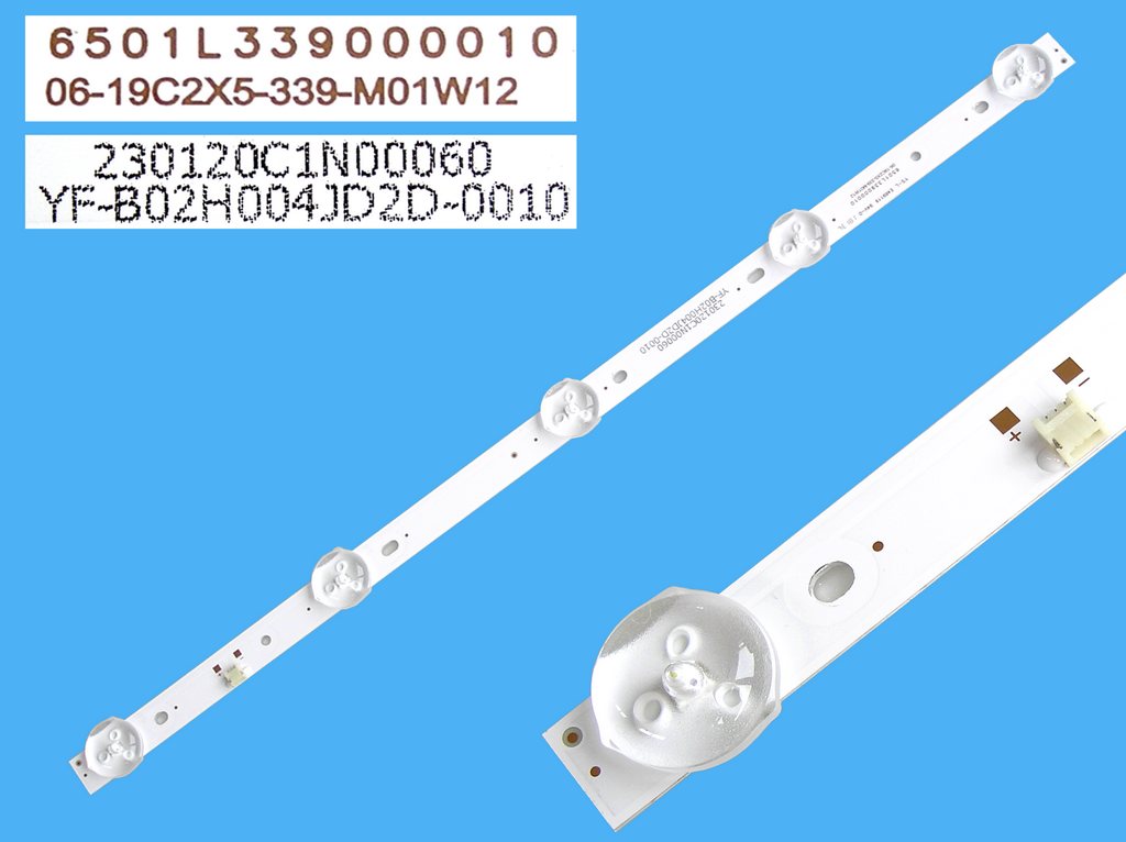 LED podsvit 340mm, 4LED / LED Backlight 340mm - 4DLED, 6501L339000010 / 06-19C2X5-339-M01W12