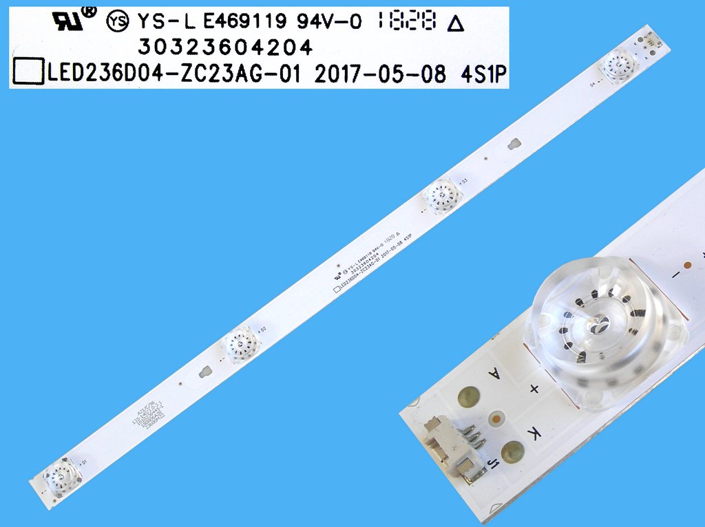 LED podsvit 405mm, 4LED / LED Backlight 405mm - 5 DLED, LED236D04-ZC23AG-01, 30323604204, 23600M22