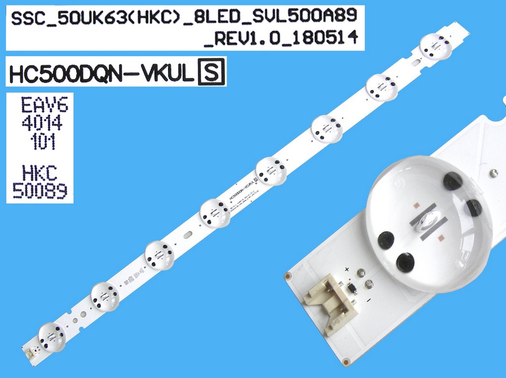 LED podsvit 520mm, 8LED / DLED Backlight 520mm - 8 D-LED, HC500DQN-VKUL / Trident_SSC_50UK63(HKC)_8LED_SVL500A89 / EAV64014101