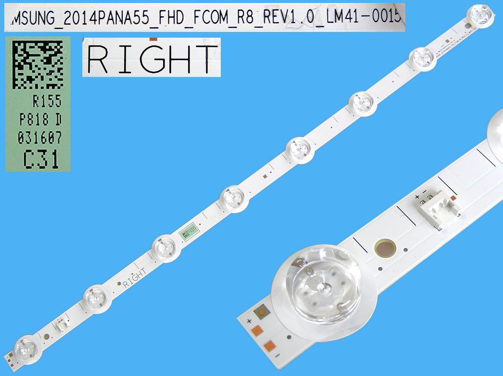 LED podsvit 529mm, 8LED / LED Backlight 530mm - 8 D-LED, LM41-00159A / PANA55-FHD_FCOM_R8 - RIGHT