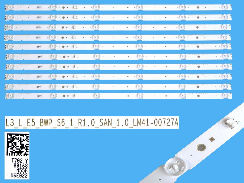 LED podsvit 530mm sada Sony LM41-00727A celkem 10 pásků / LED Backlight L3_L_E5_BWP_S6_1_R1.0_SAN_1.0_LM41-00727A