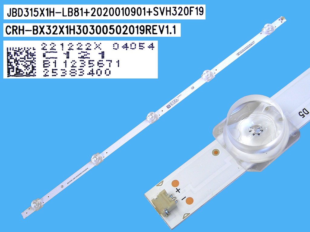 LED podsvit 538mm, 5LED / DLED Backlight 538mm - 5DLED CRH-BX32X1H30300502019 Rev1.1 / JBD315X1H-LB81+2020010901+SVH320F19 / JBD315X1H-LB81-2-5 JK / 25383400