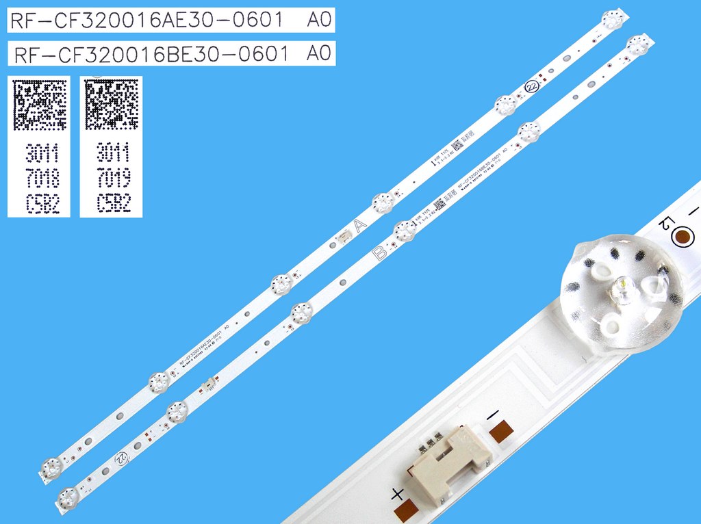 LED podsvit 550mm sada Vestel 23928973 celkem 2 kusy / DLED Backlight 550mm - 6 DLED RF-CF320016AE30-0601 + RF-CF320016BE30-0601 / 30117018 + 30117019