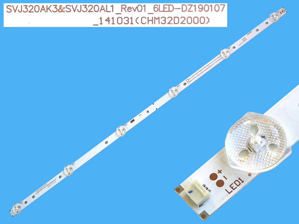 LED podsvit 562mm, 6LED / LED Backlight 562mm - 6 D-LED, SVJ320AK3 / SVJ320AL1_Rev01