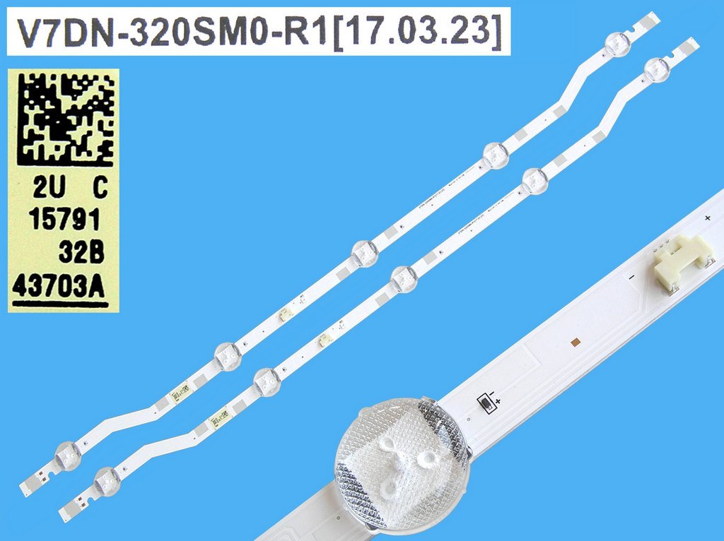 LED podsvit 580mm sada Samsung V7DN-320SM0-R1 celkem 2 kusy/ LED Backlight  BN96-43703A / LM41-00420A
