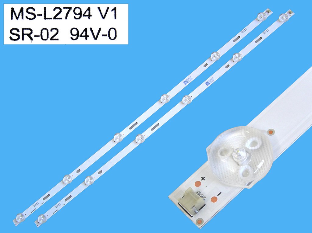 LED podsvit 580mm sada celkem 2 pásky / LED Backlight 6 DLED MS-L2794 V1 SR-02