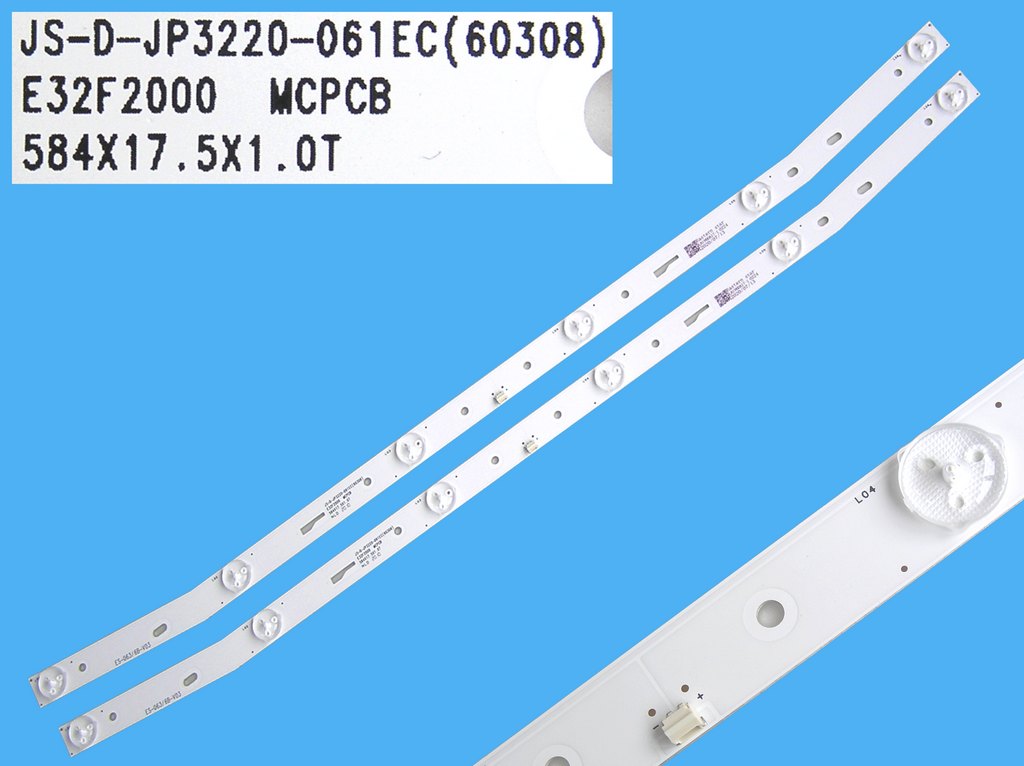 LED podsvit 584mm, 6LED sada 2ks / LED Backlight 584mm - 6 D-LED JS-D-JP-3220-061EC(60308)