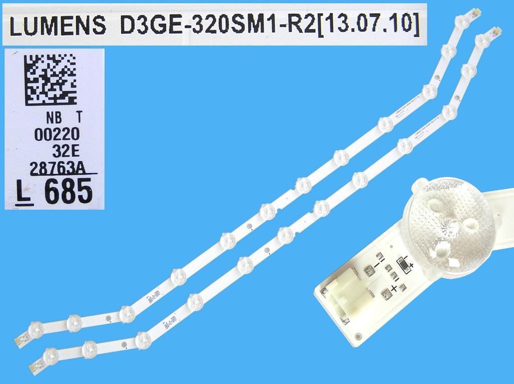 LED podsvit 588mm, 12LED sada Samsung 2ks / LED Backlight 588mm - 12DLED náhrada D3GE-320SM1R2 / BN96-28763AAL, BN96-33972AAL