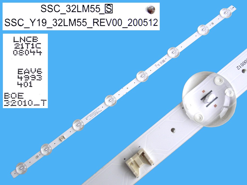 LED podsvit 600mm, 8LED / DLED Backlight 8 D-LED, SSC_32LM55_S / SSC_Y19_Trident_32LM55_REV00_200512 / EAV64993401 BOE32010-T