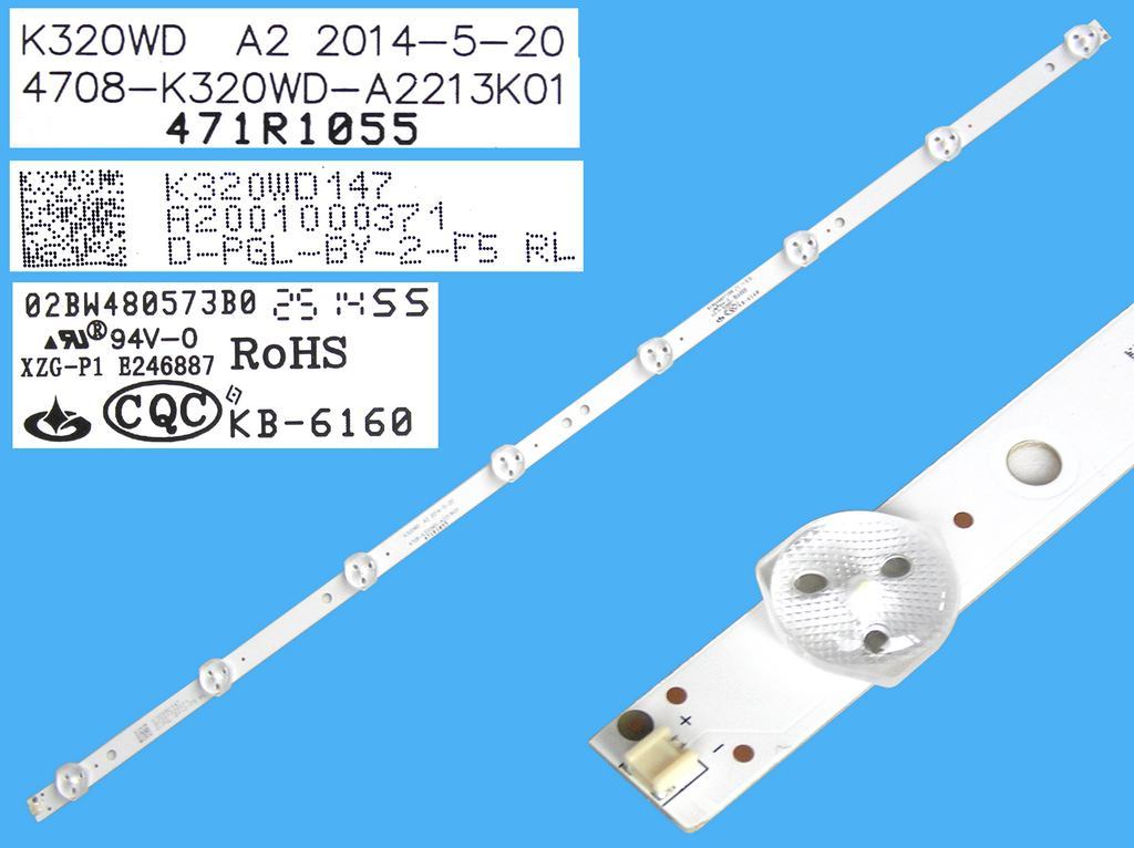 LED podsvit 620mm, 8LED / LED Backlight 620mm - 8 D-LED, 4708-K320WD, 02BW480573B0