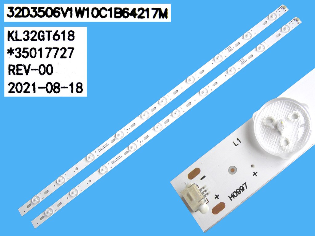LED podsvit 642mm sada Sencor 32" celkem 2 kusy / D-LED BAR. KL32GT618 / 35017727 / 32D3506V1W10C1B64217M