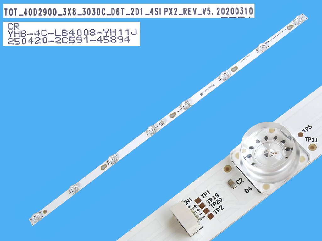 LED podsvit 710mm Thomson TOT-40D2900-3x8-3030C-D6T / DLED ARRAY YHE-4C-LB4008-YH11J