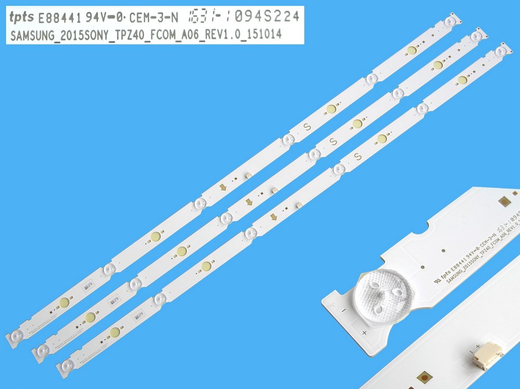 LED podsvit 710mm sada Sony 40" celkem 3 pásky / LED Backlight Array Samsung_2015Sony_TPZ40_FCOM_A06_Rev1.0_151014