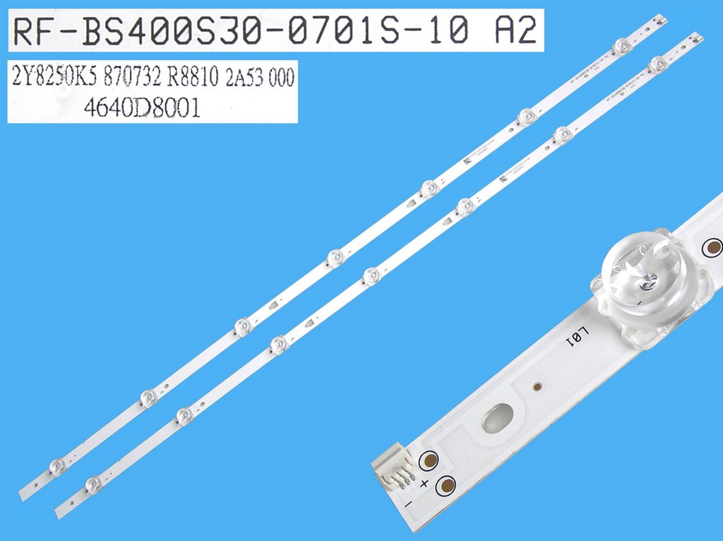 LED podsvit 745mm sada Sencor RFBS400S30-0701-10A2 celkem 2 kusy / DLED Backlight 745mm - 7DLED, RF-BS400S30-0701S-10A2 / 4640D8001 / 2Y8250K5
