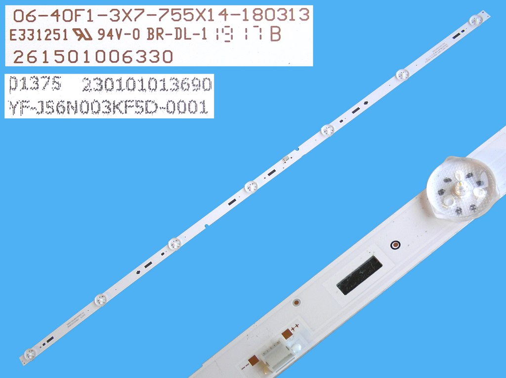 LED podsvit 758mm, 7LED / LED Backlight 758mm - 7DLED, 261501006330  / 06-40F1-3X7-755X14-180313