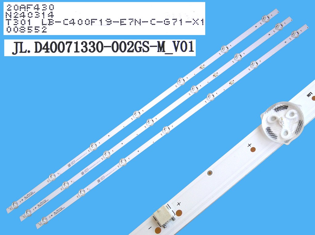LED podsvit 760mm sada ChagHong  celkem 3 pásky / D-LED BAR. 40" JL.D40071330-002GS-M / LB-C400F19