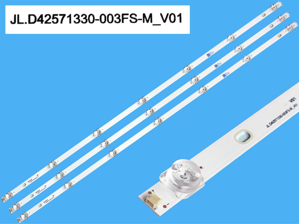 LED podsvit 760mm sada Hisense celkem 3 pásky / DLED TOTAL ARRAY JL.D42571330-003FS-M_V01 náhradní výrobce