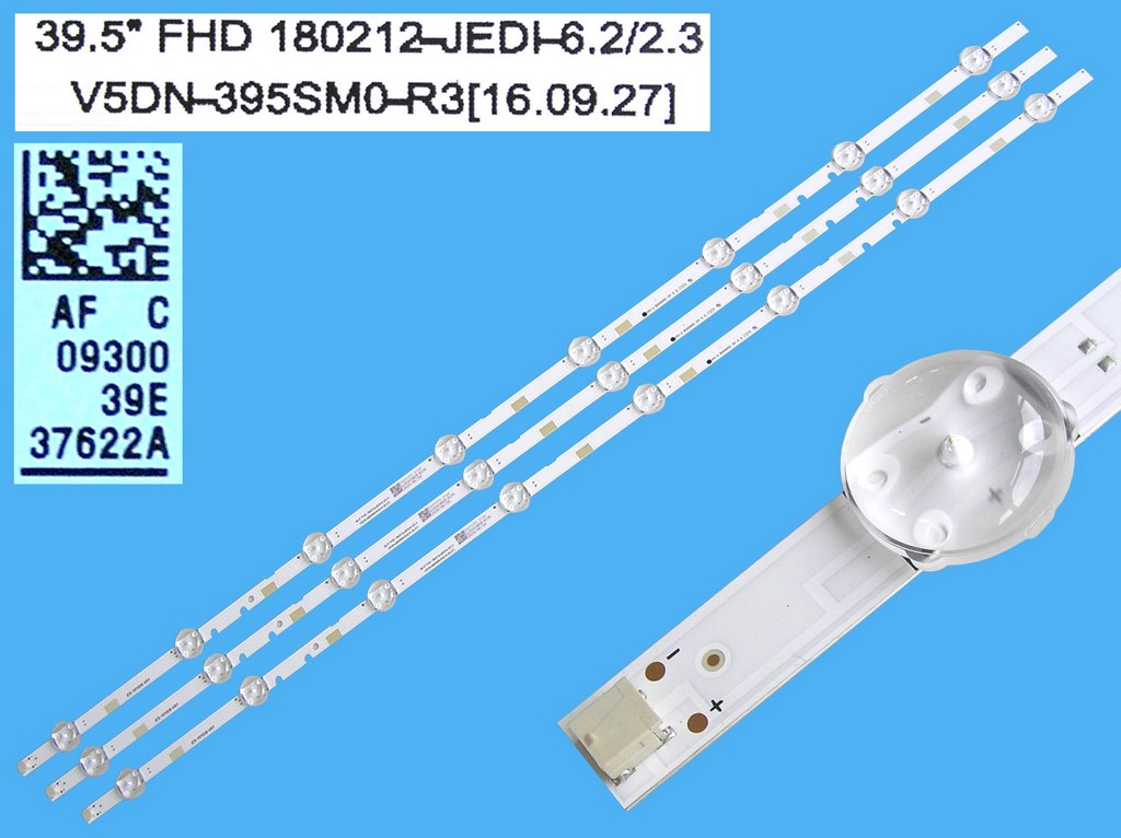 LED podsvit 775mm sada Samsung celkem 3 pásky / LED Backlight Assy, BN95-37622A / V5DN-395SM0-R3 / V5DN-395SM0-R2 / V5DN-395SM0-R1