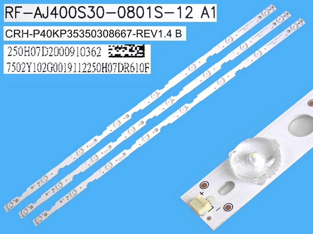 LED podsvit 785mm sada Sharp RF-AJ400S30-0804S-12A1 , Vivax celkem 3 kusy / LED Backlight 8DLED, CRH-P40KP35350308667-REV1.4B