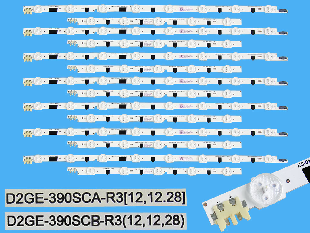 LED podsvit 800mm sada Samsung BN96-27896A + BN96-27897A 7ks / LED Backlight 800mm - 13 D-LED D2GE-390SCA + D2GE-390SCB sada 7 linií