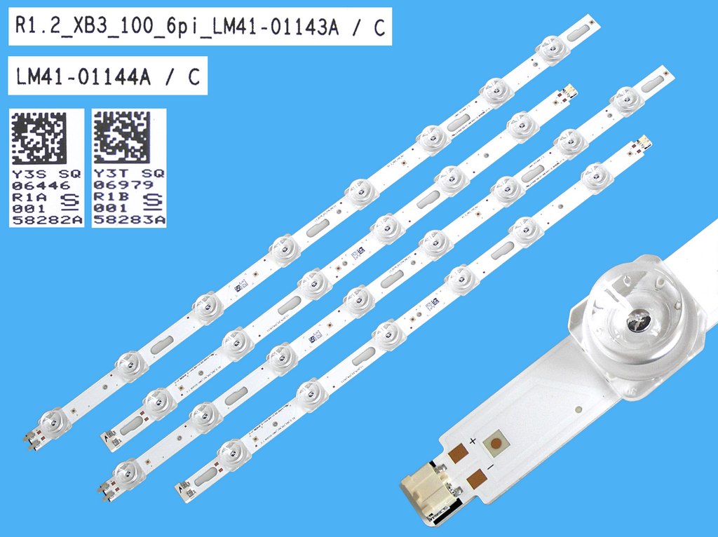 LED podsvit 800mm sada Samsung celkem 4 kusy / LED Backlight Assy BN96-58282A + BN96-58283A / LM41-01143A + LM41-01144A originál