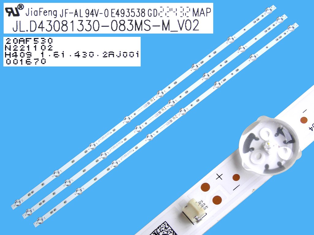 LED podsvit 810mm sada Sencor 43" celkem 3 kusy / D-LED BAR. 43"FHD JL.D43081330-083MS-M_V02