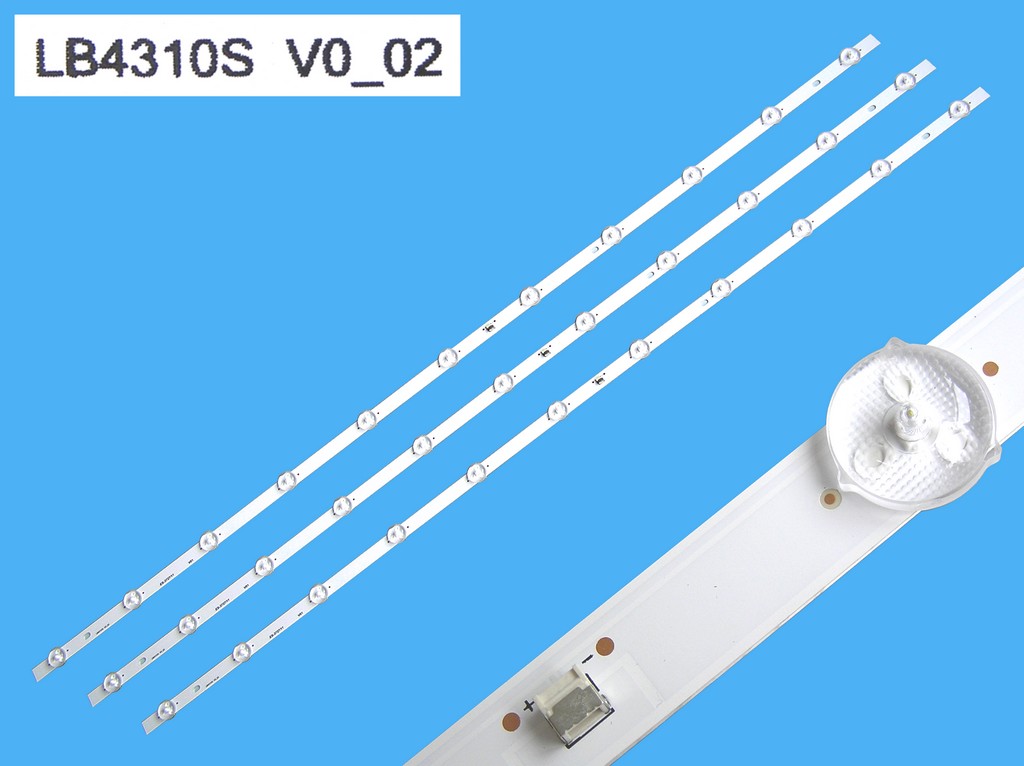 LED podsvit 840mm sada Philips celkem 3 pásky / DLED TOTAL ARRAY 996592007652 / LB4310S V0_02 LB4310W V0_00
