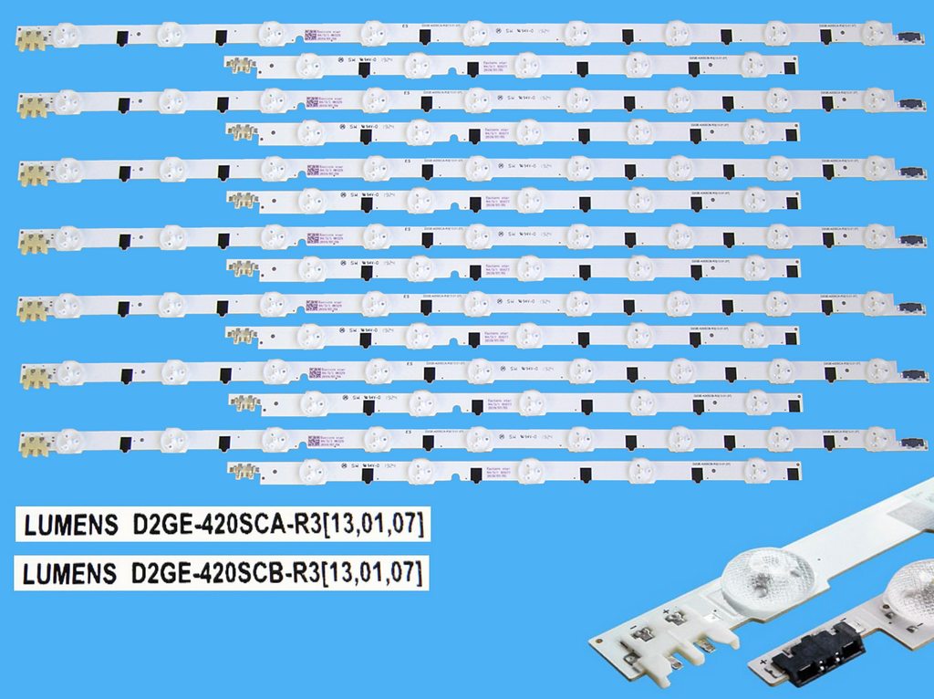 LED podsvit 880mm sada Samsung 14LED / LED Backlight mm - 9 D-LED, BN96-25306A + BN96-25307A / D2GE-420SCA-R3 + D2GE-420SCB-R3